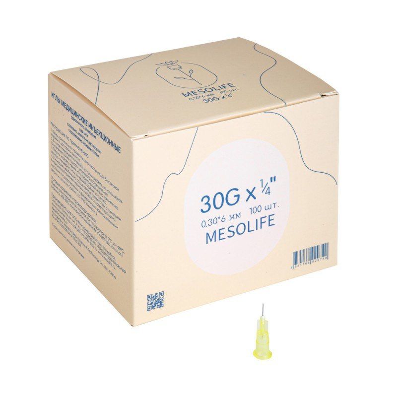 Наноиглы MESOLIFE 30/6 мм